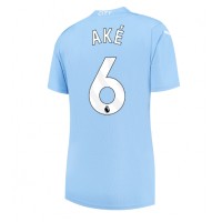 Camisa de time de futebol Manchester City Nathan Ake #6 Replicas 1º Equipamento Feminina 2023-24 Manga Curta